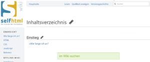 Mehr über den Artikel erfahren Self HTML