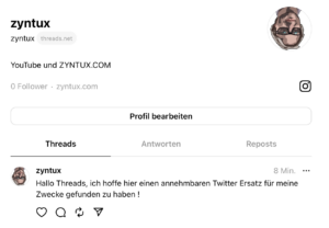 Mehr über den Artikel erfahren Neue Präsenz auf Instagram und Threads