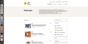 Mehr über den Artikel erfahren Aktuelle Lebensmittel Rückrufe